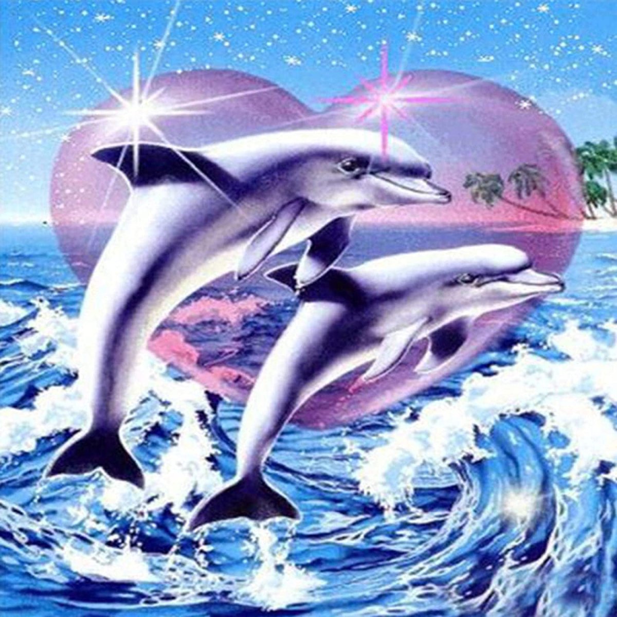 Дельфин плывет