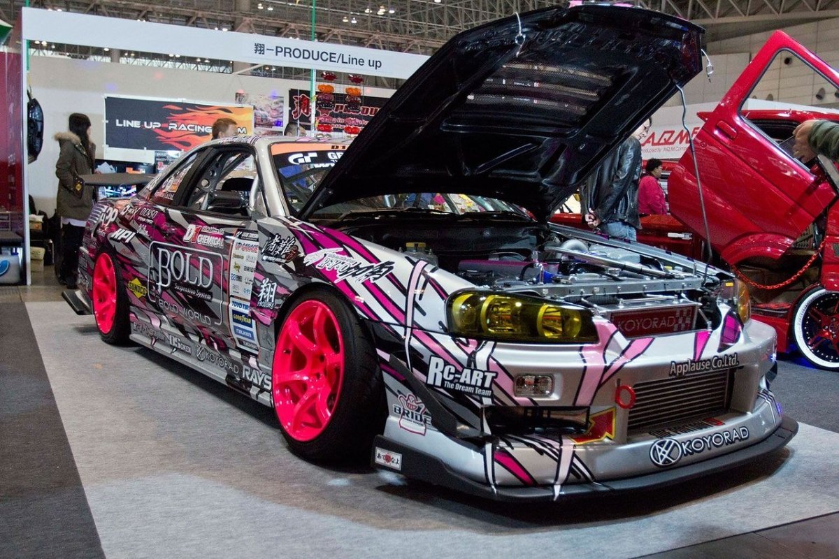 Nissan Skyline GTR r34 дрифт