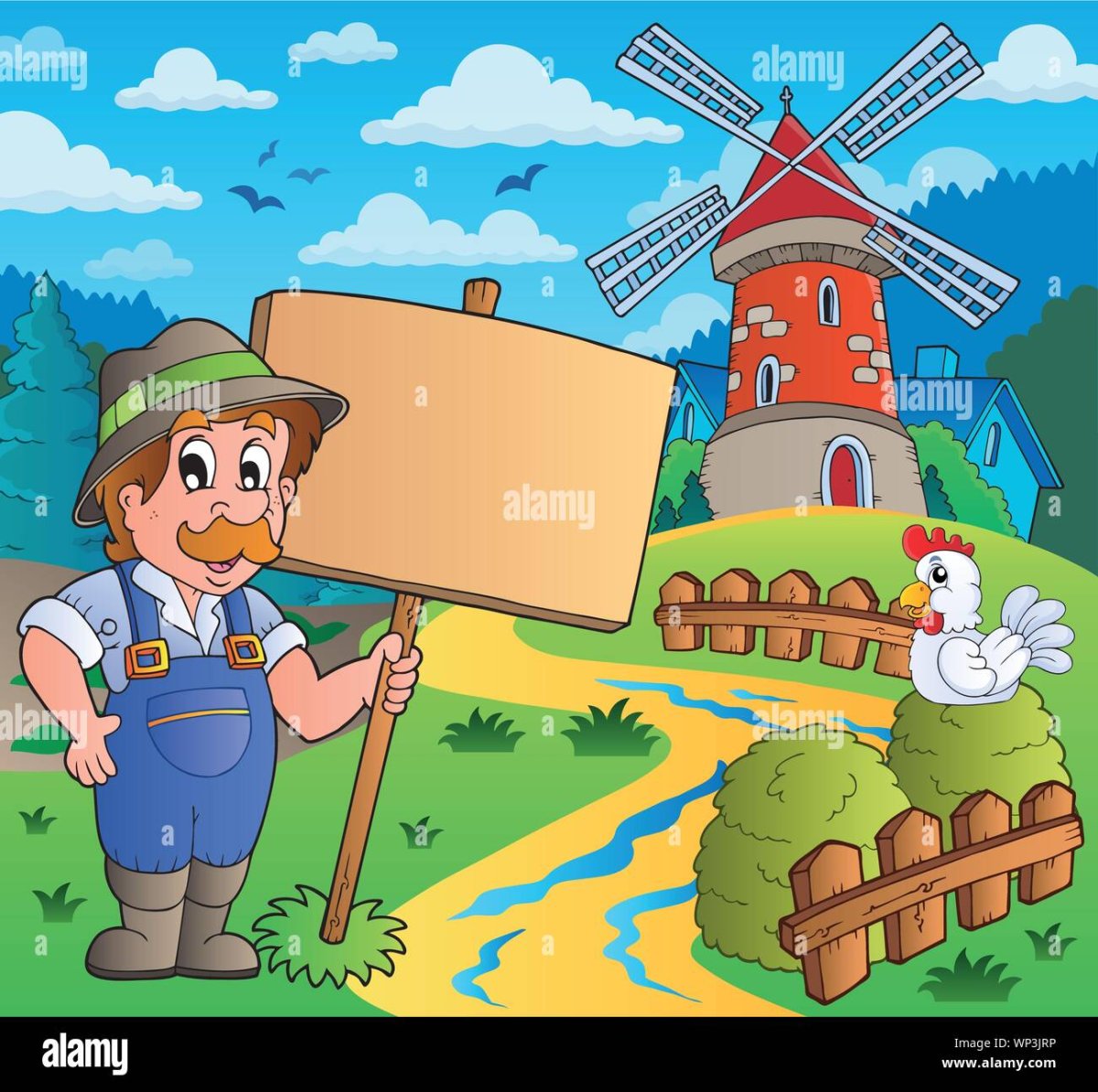 Мельник рисунок