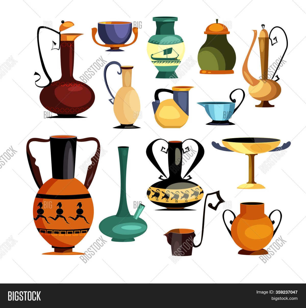 Глина вектор иллюстрация ваза