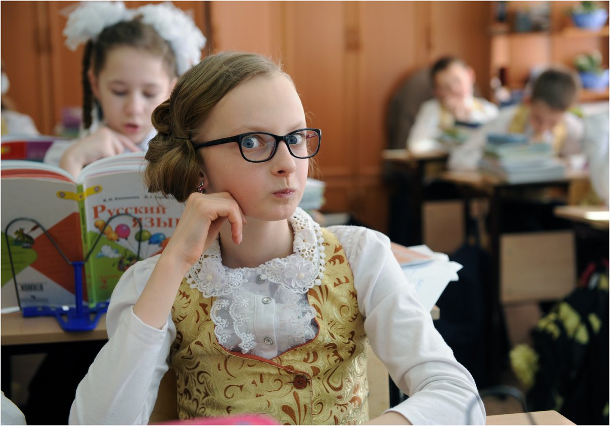 Первоклассница отличница
