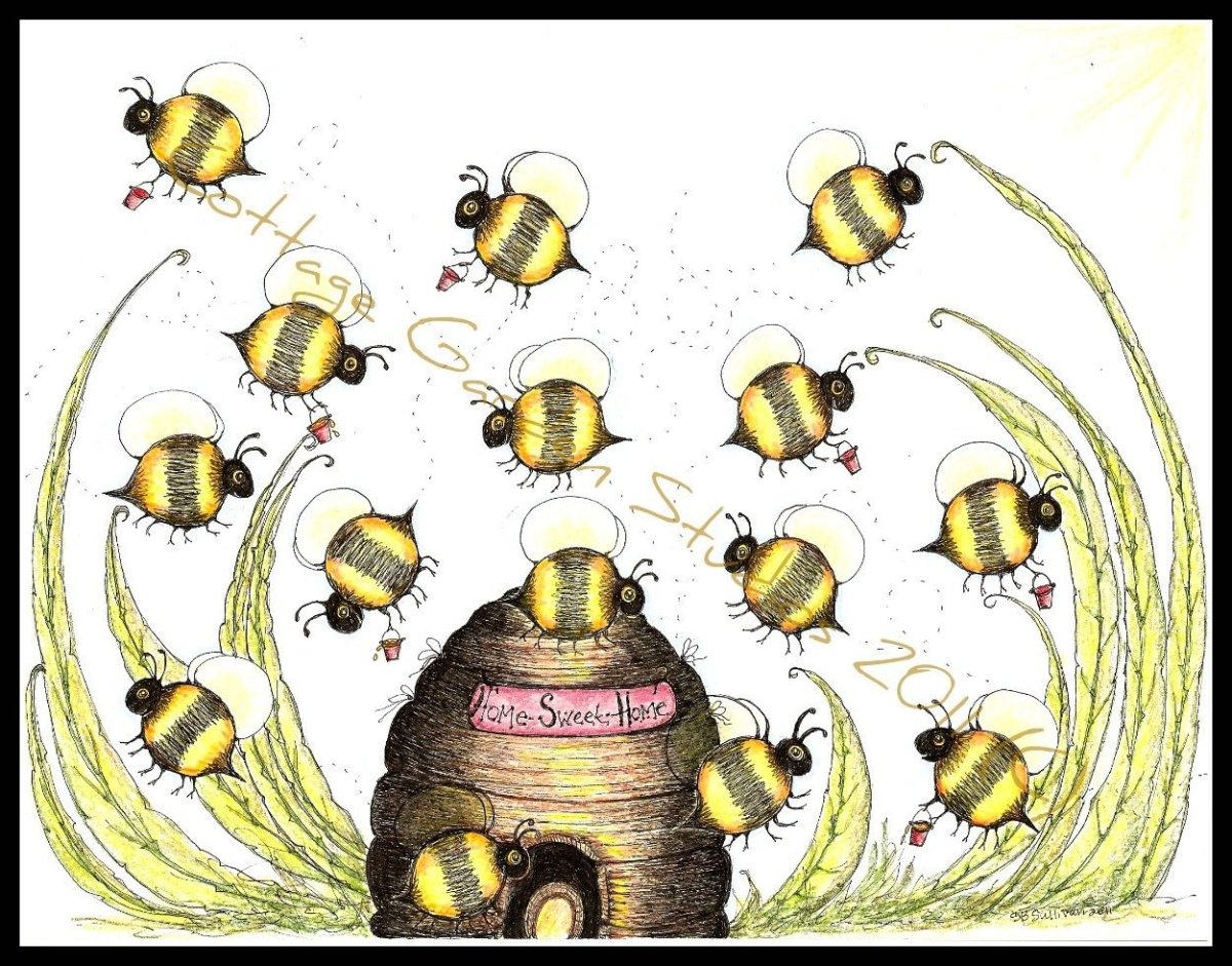 Улей рисунок арт