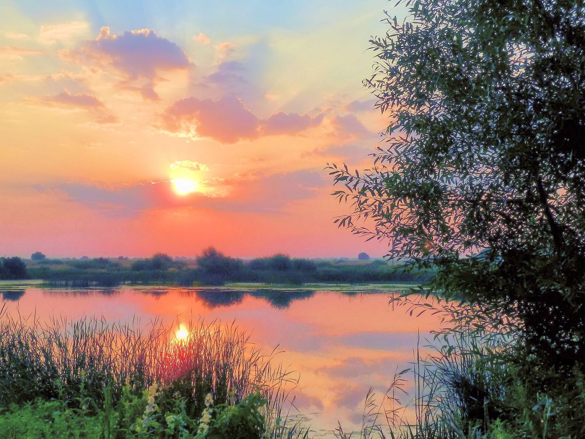 Пейзаж рассвет