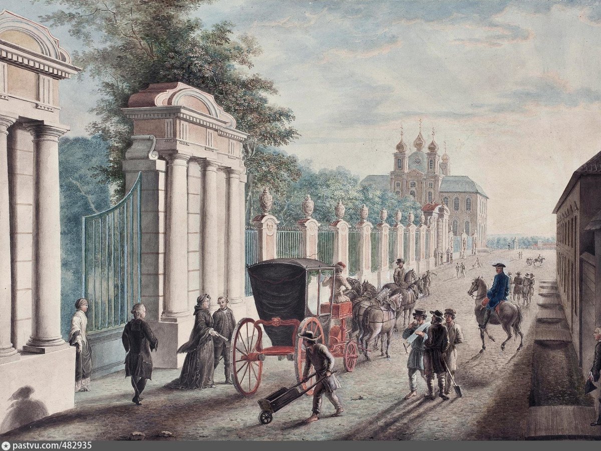 Отъезд Екатерины из Петергофа в день дворцового переворота 28 июня 1762