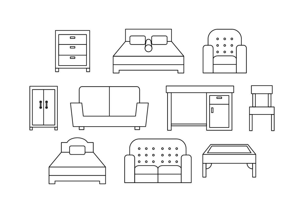 Мебель рисунок для детей