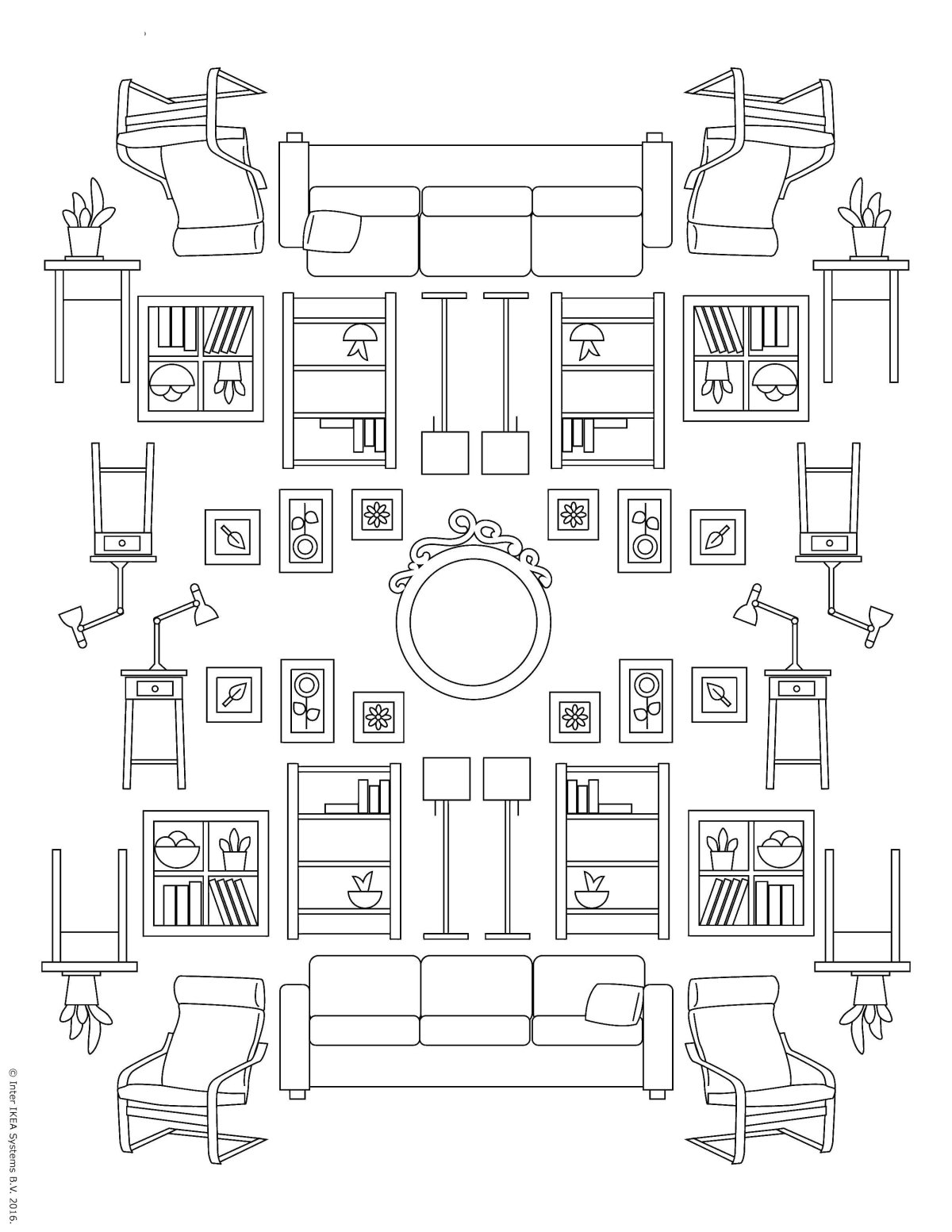 Мебель на английском для детей