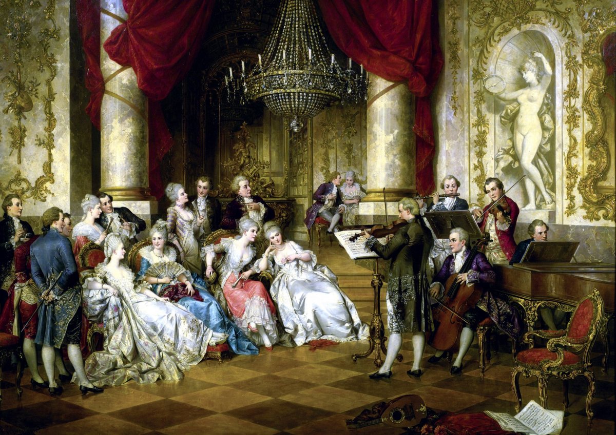 Е. Лансере «Императрица Елизавета Петровна в Царском селе» (1905).