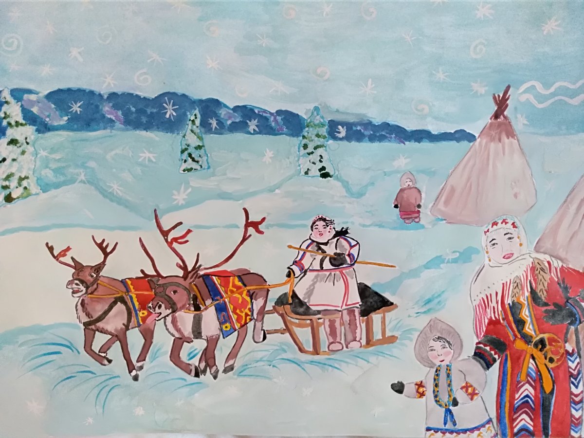 Чукчи якуты дети вектор