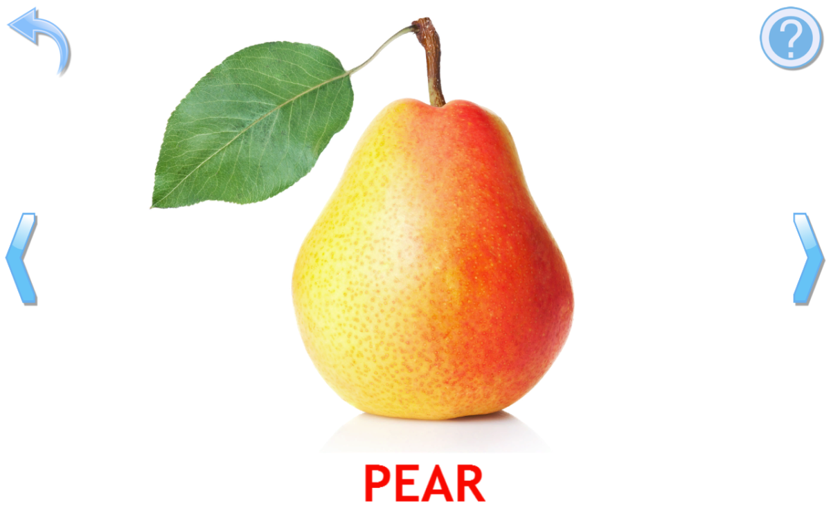 Аппликация груша и яблоко