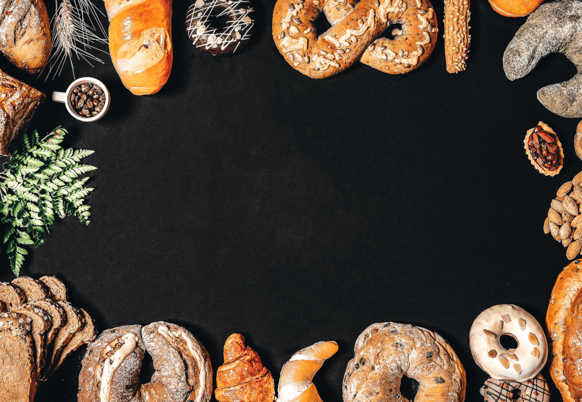 Хлеб на темном фоне