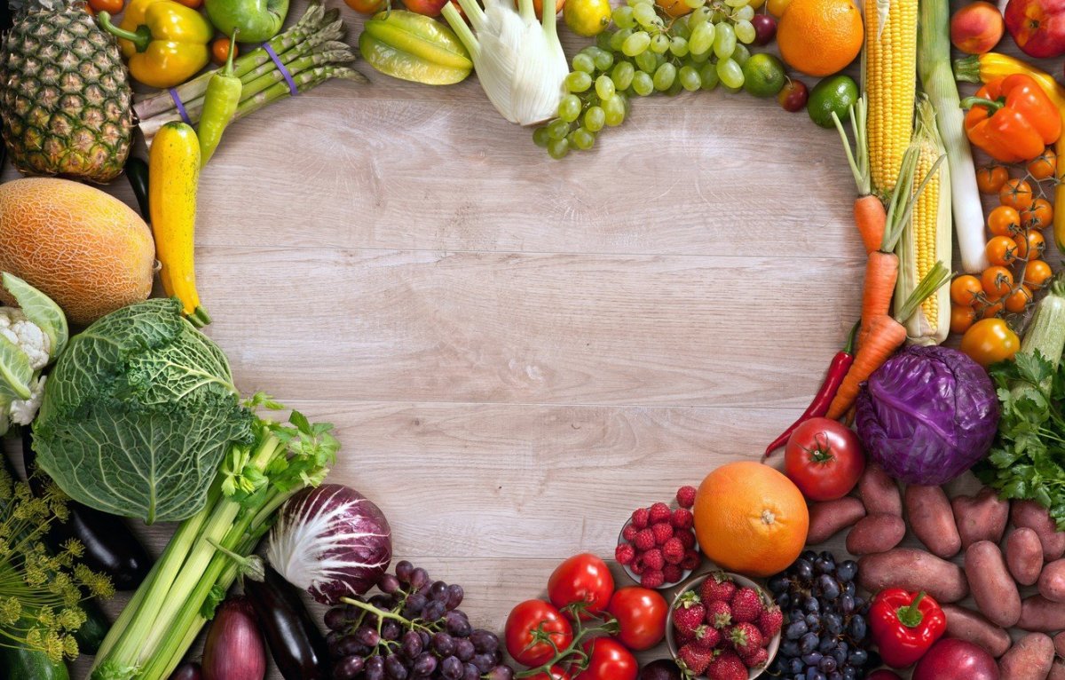Рамка из овощей и фруктов