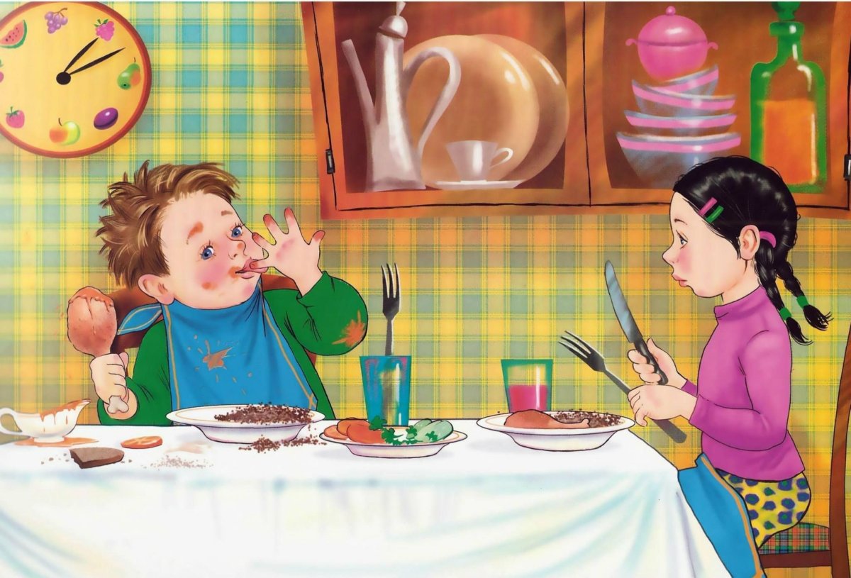 Этика за столом для детей