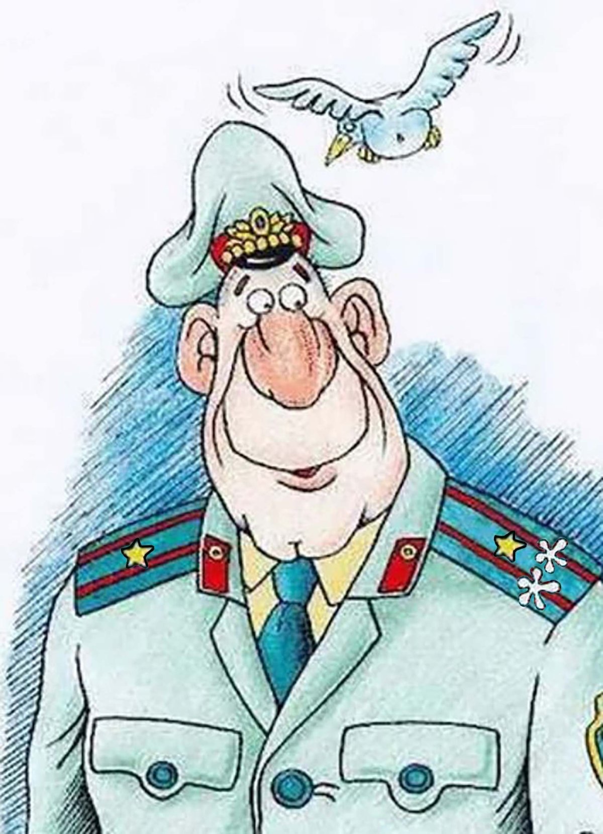 Шарж подполковник