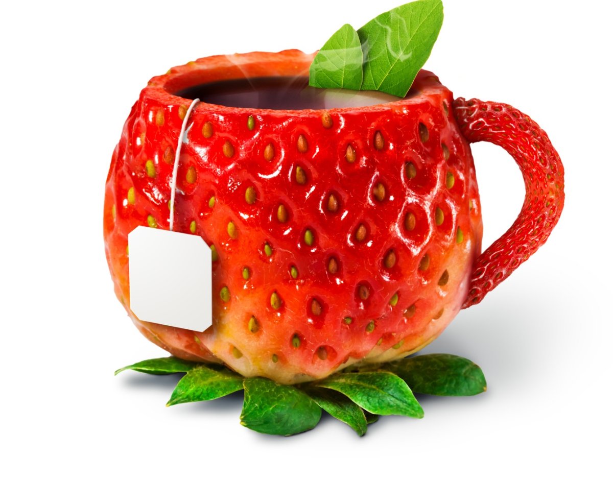 Пожелания доброго утра с клубникой