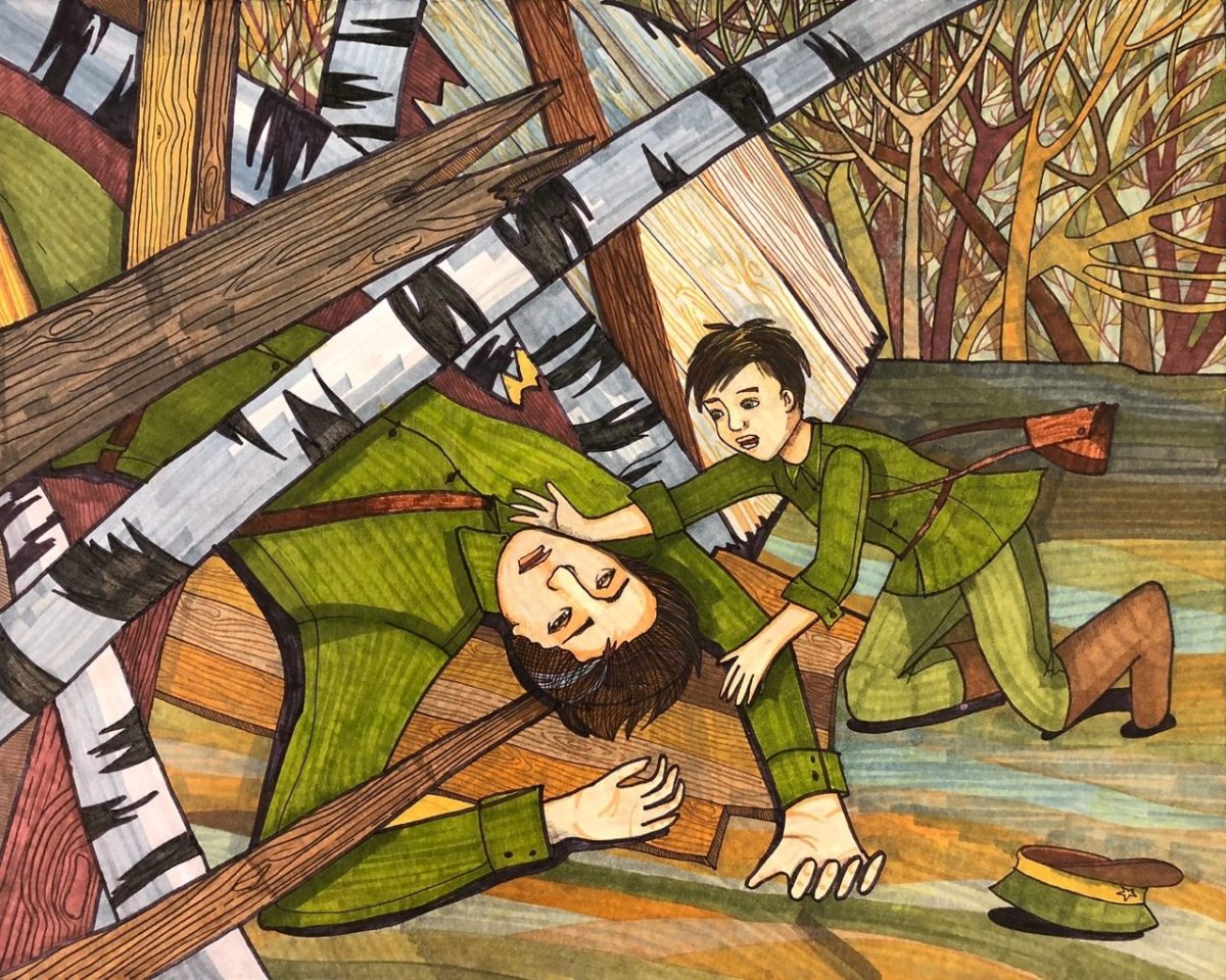 Солдат с ребенком