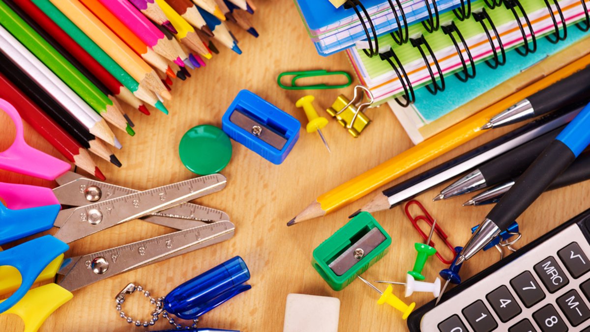 Коллаж школьные принадлежности