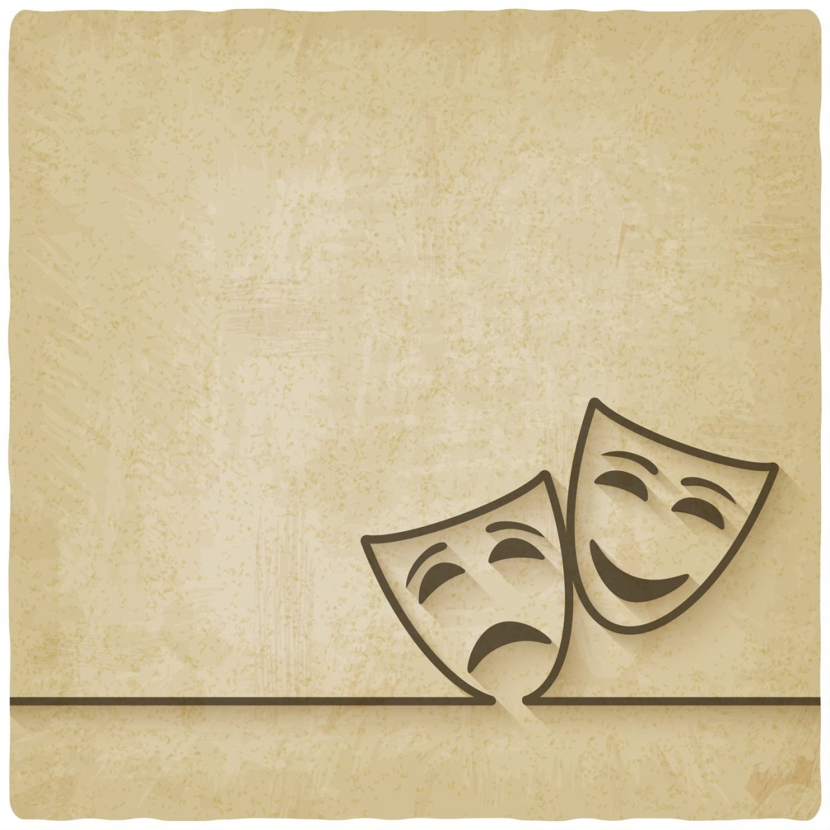 Фон театральный с масками