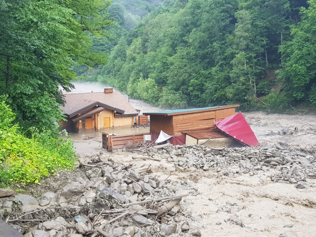 Селевой поток в Дагестане