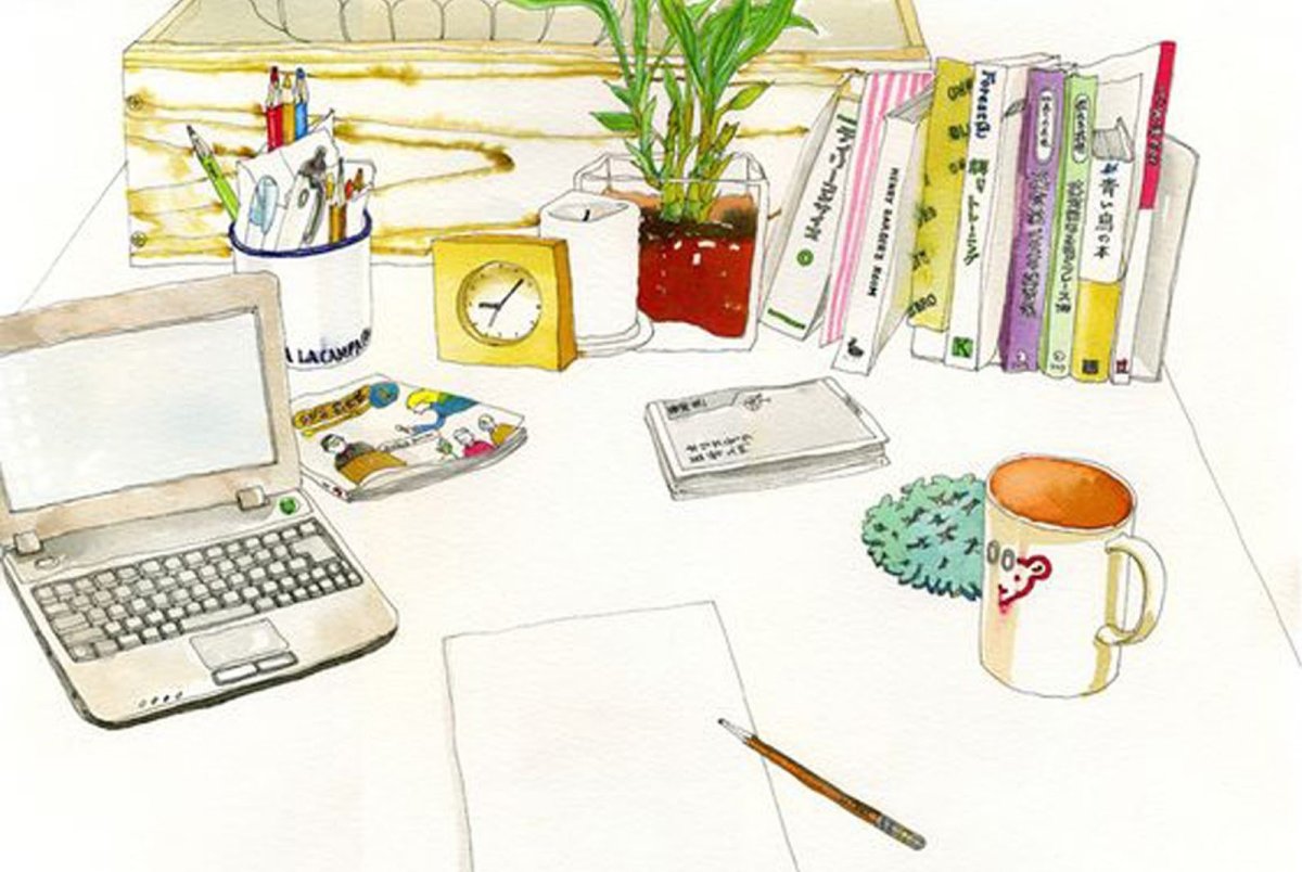 Ноутбук акварель