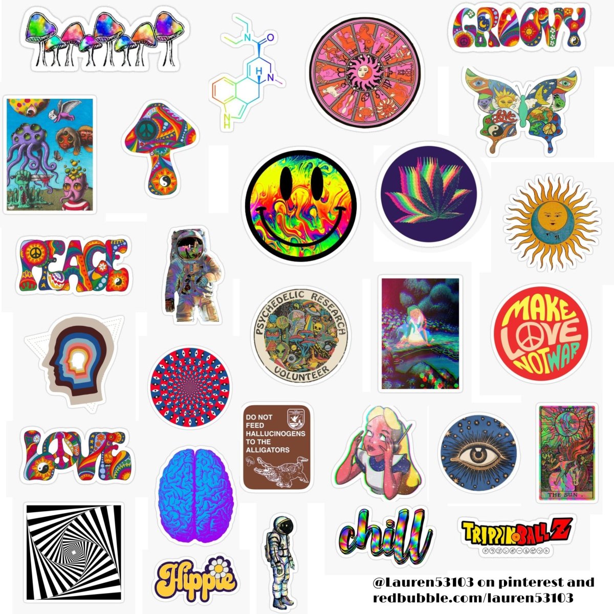 Наклейки из пинтереста инди КИД