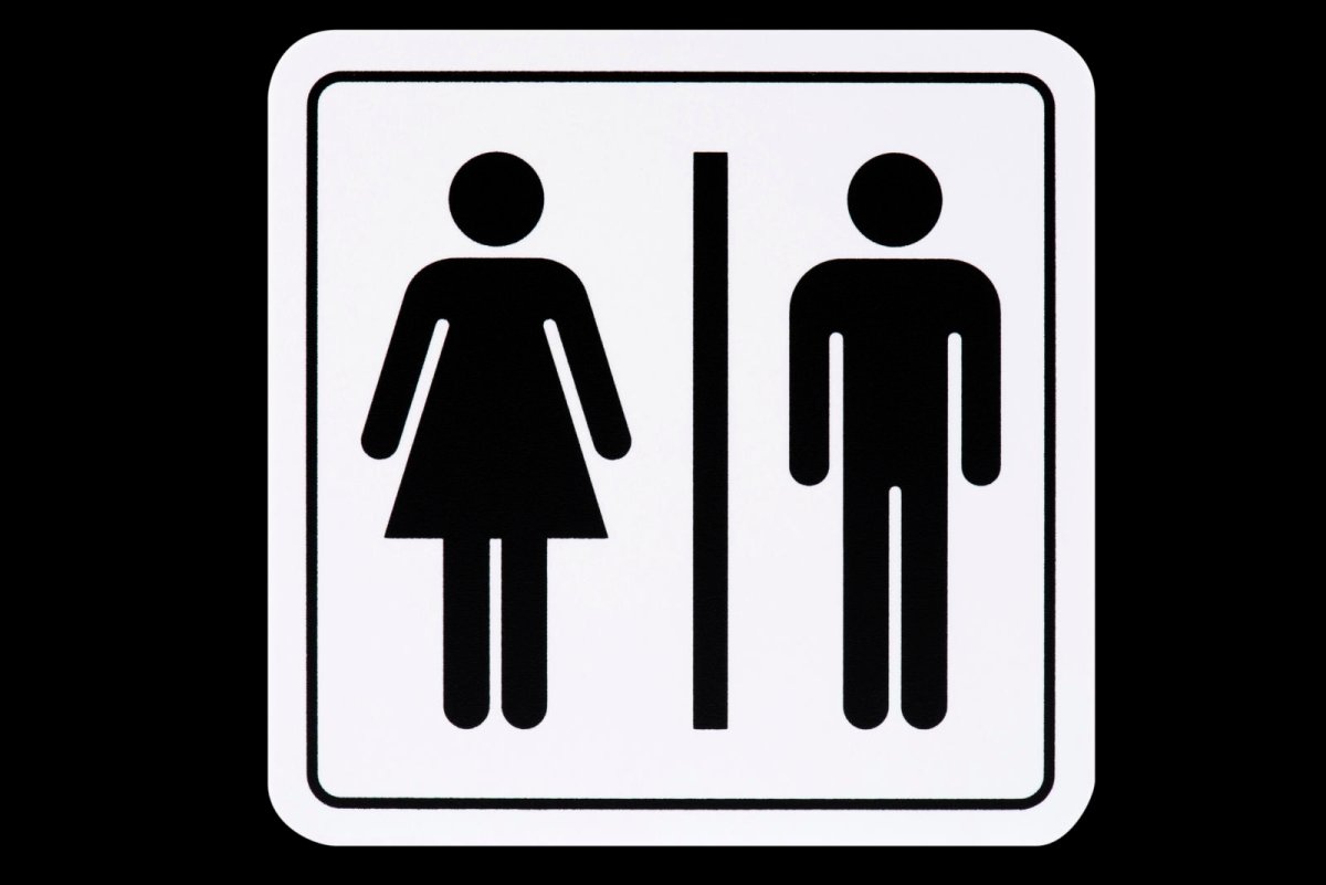 Значок туалета на дверь