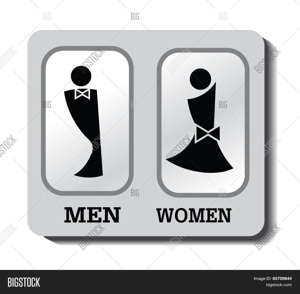 Туалет силуэт