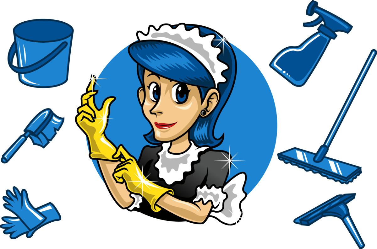 Женщина уборка