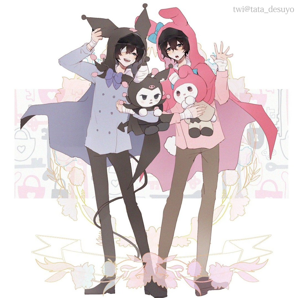 Дадзай Осаму hello Kitty