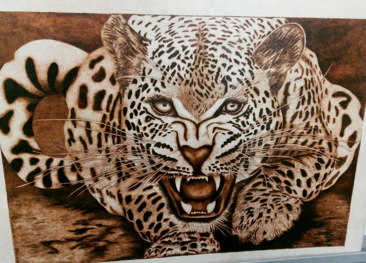 Леопард для выжигания