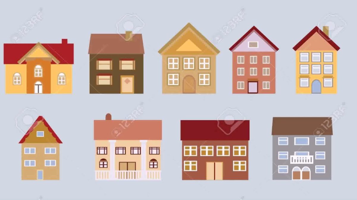 Кукольный домик акварелью