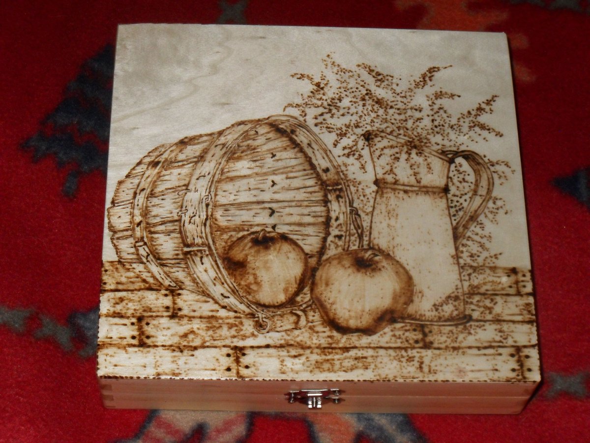 Натюрморт Выжигание по древесине