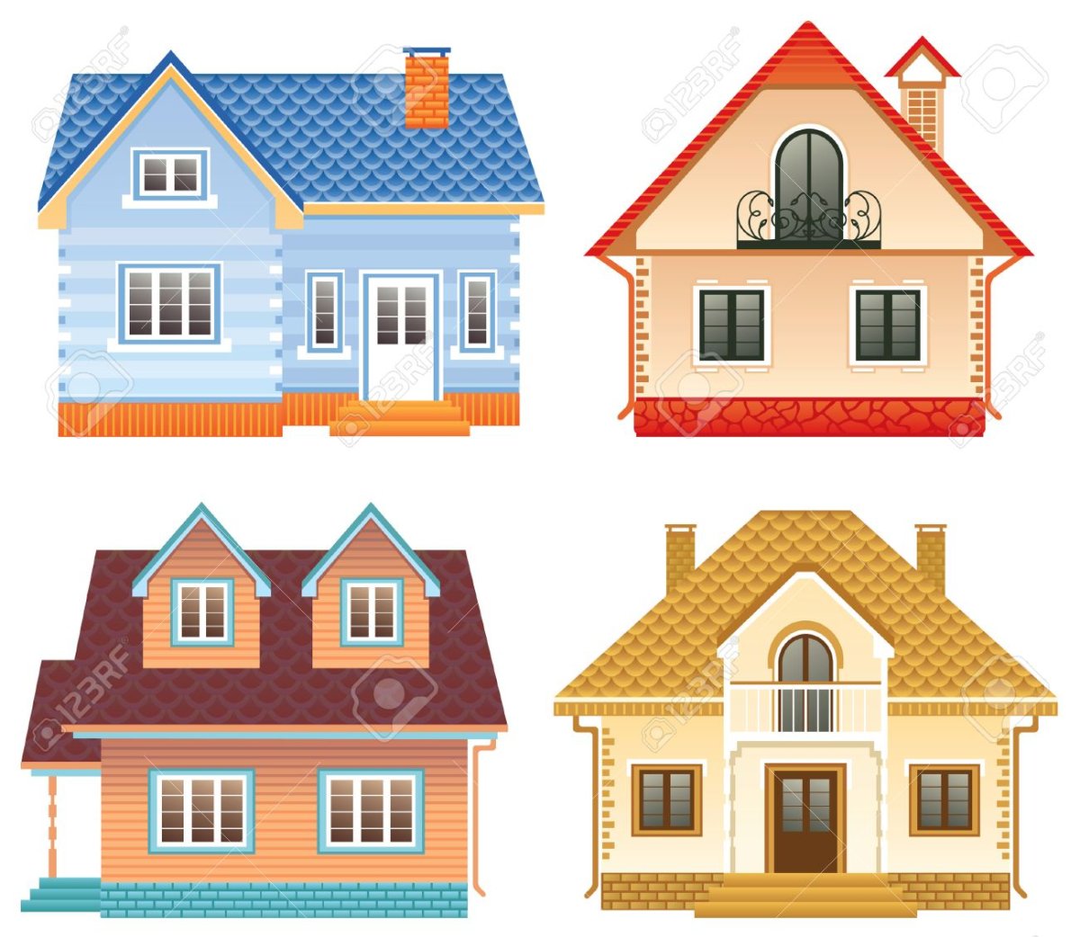 Векторный домик