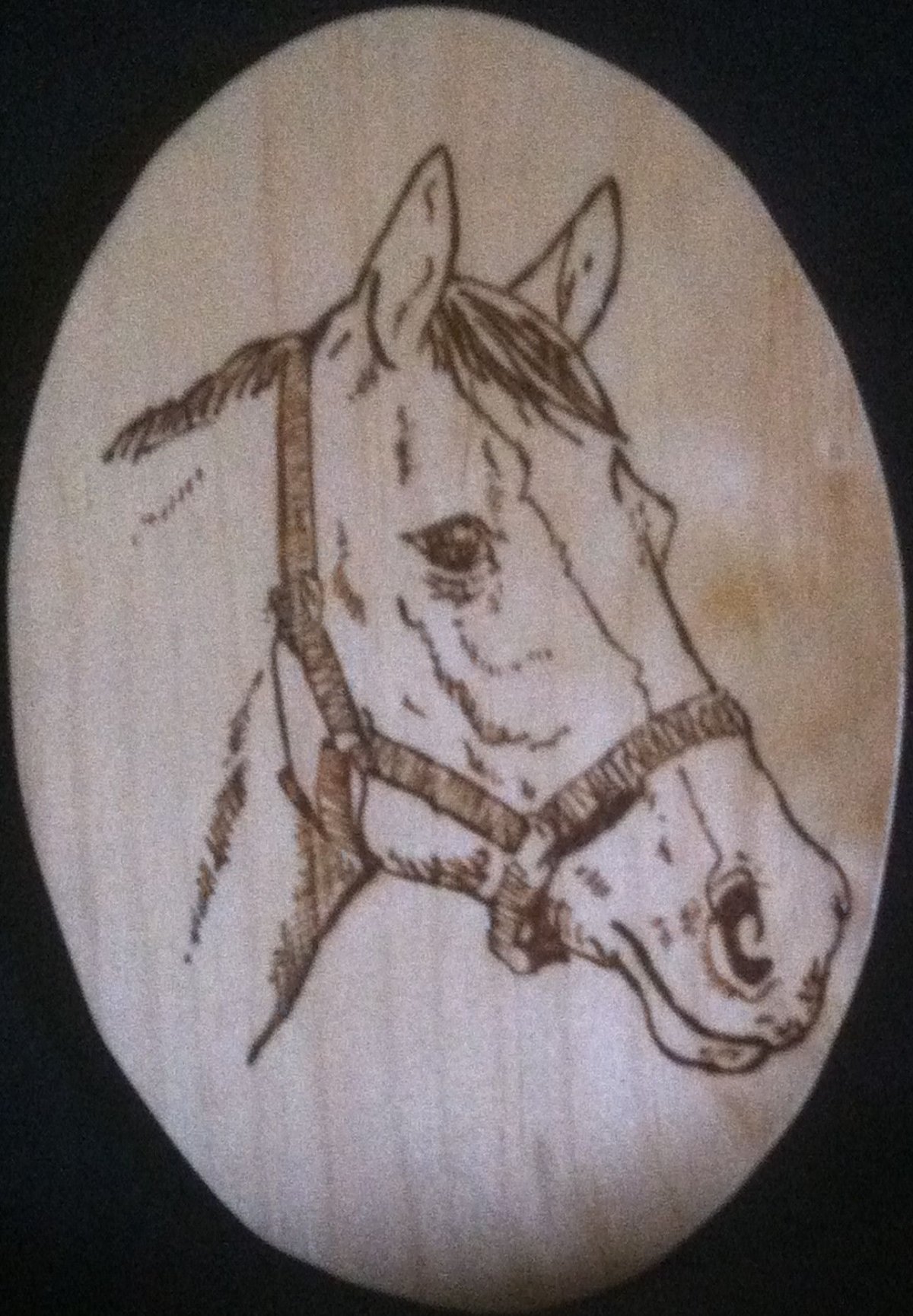 Лошадь для выжигания