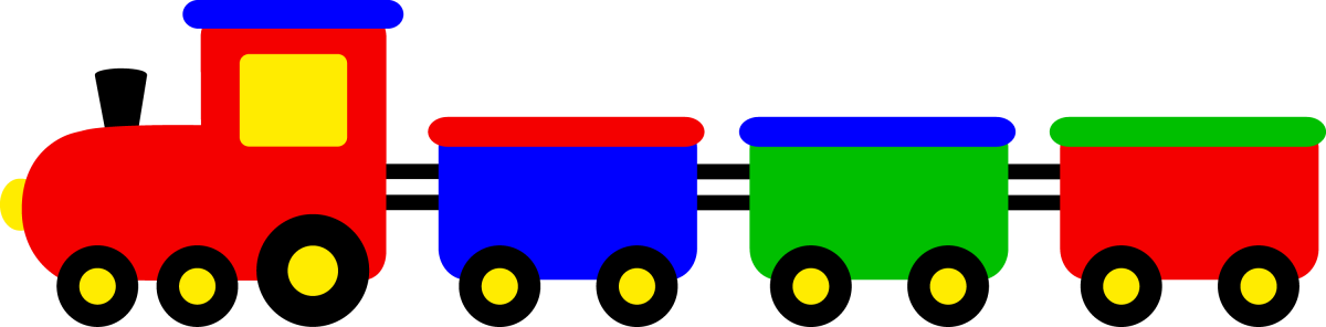 Паровоз с вагонами для детей