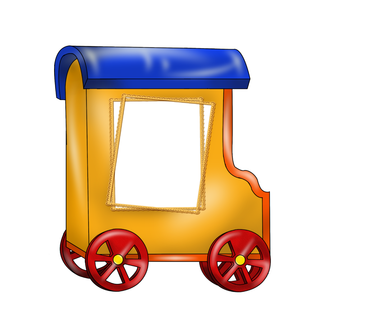 Детский паровозик с вагончиками