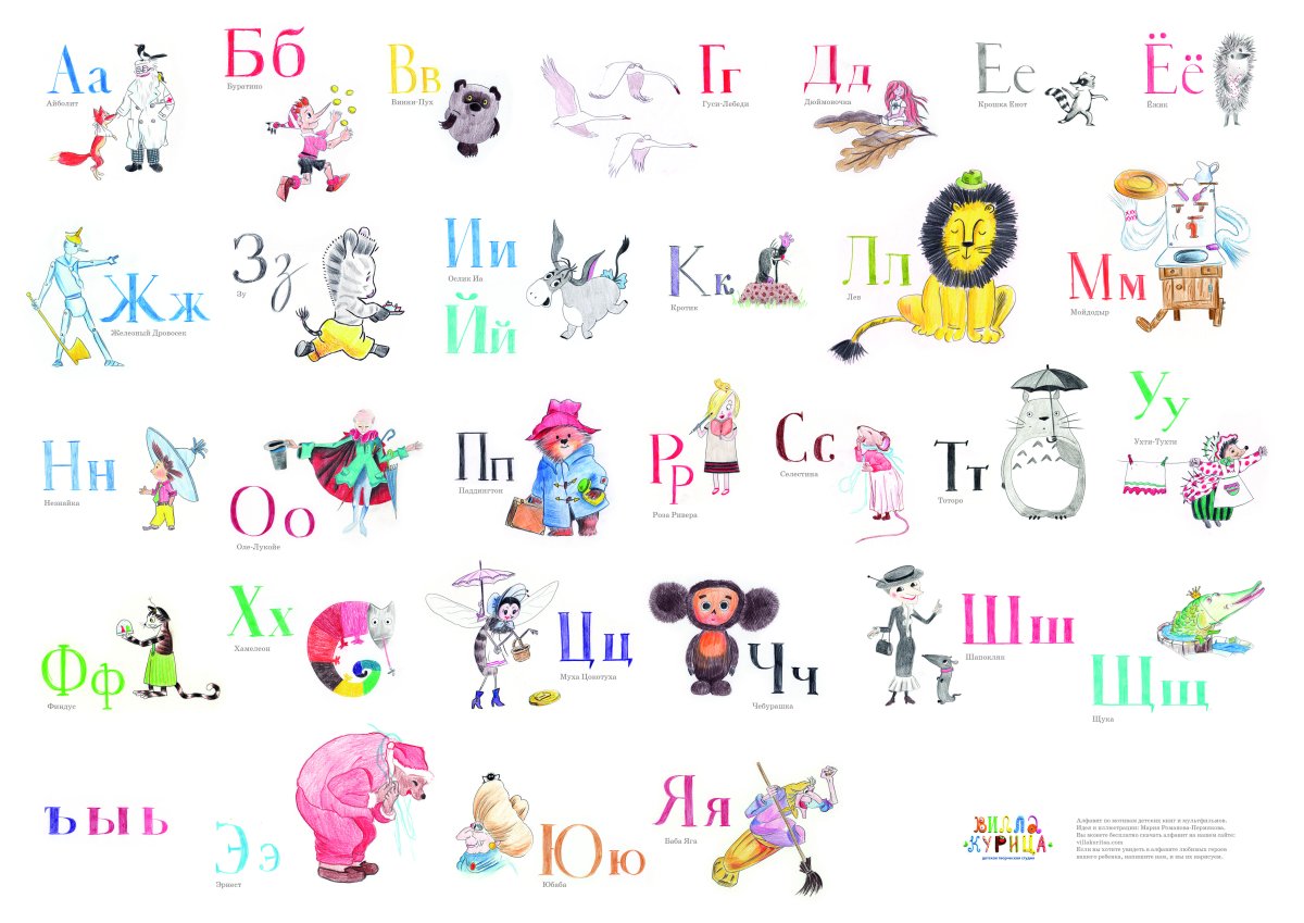 Красивые буквы русского алфавита