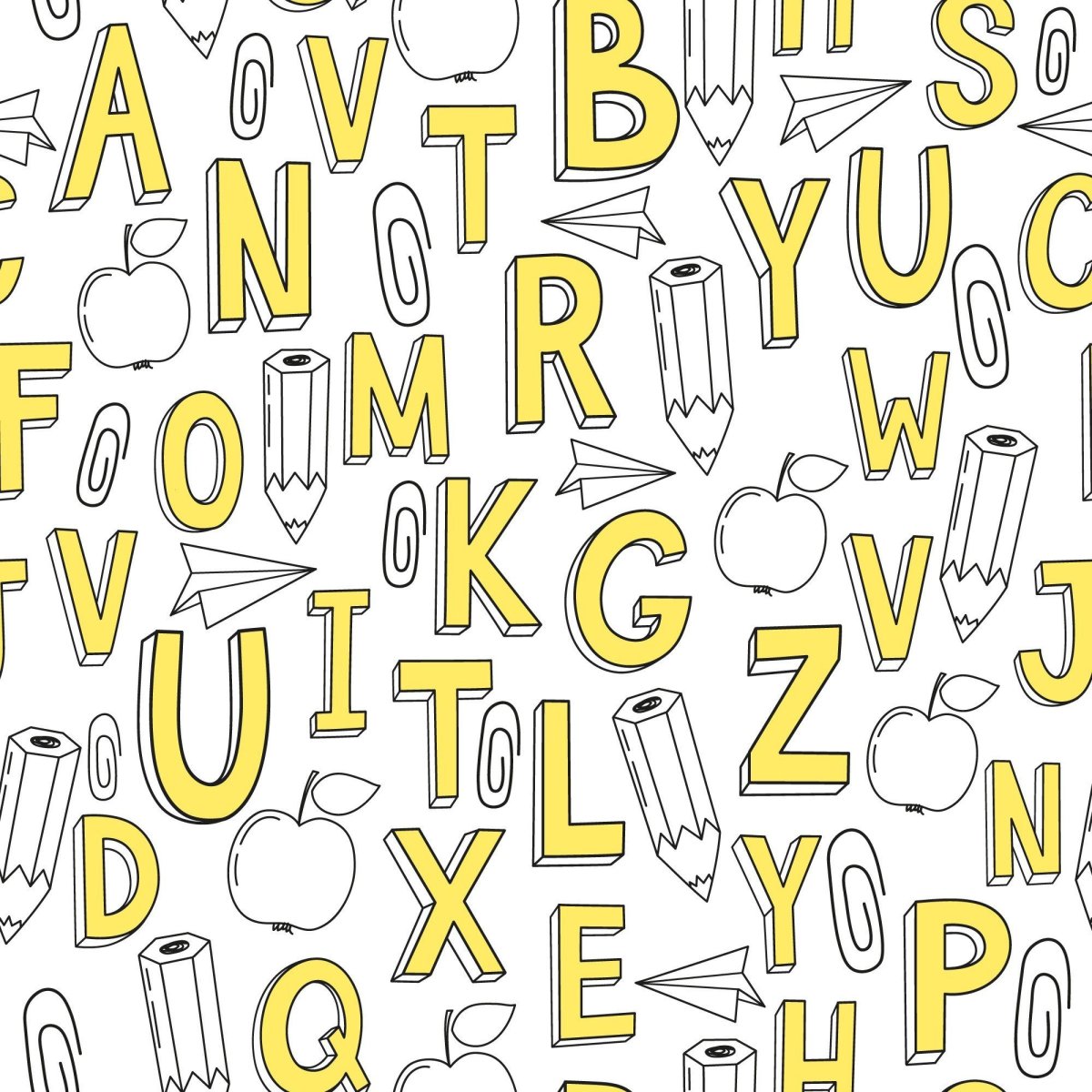 Леттеринг алфавит английский