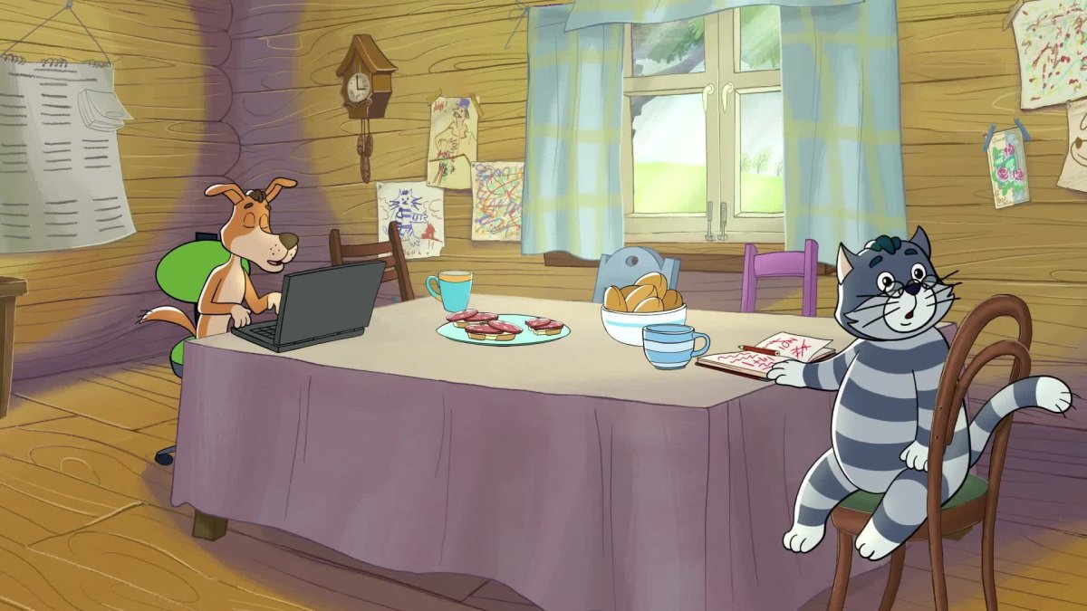 Трое из Простоквашино мультфильм 1978