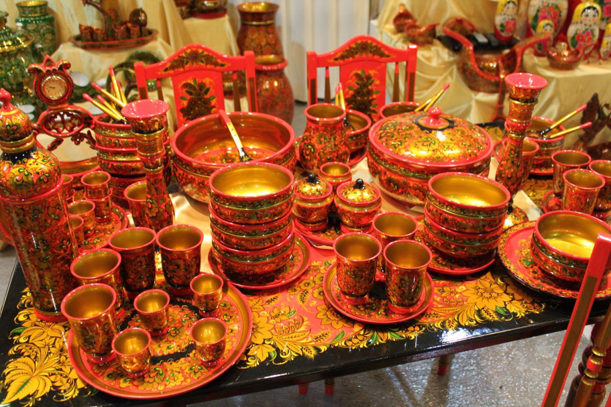 Хохломская роспись русский народный промысел