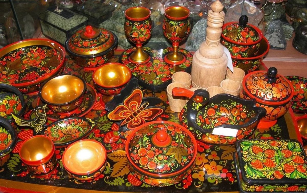 Хохломская роспись народные промыслы центральной России