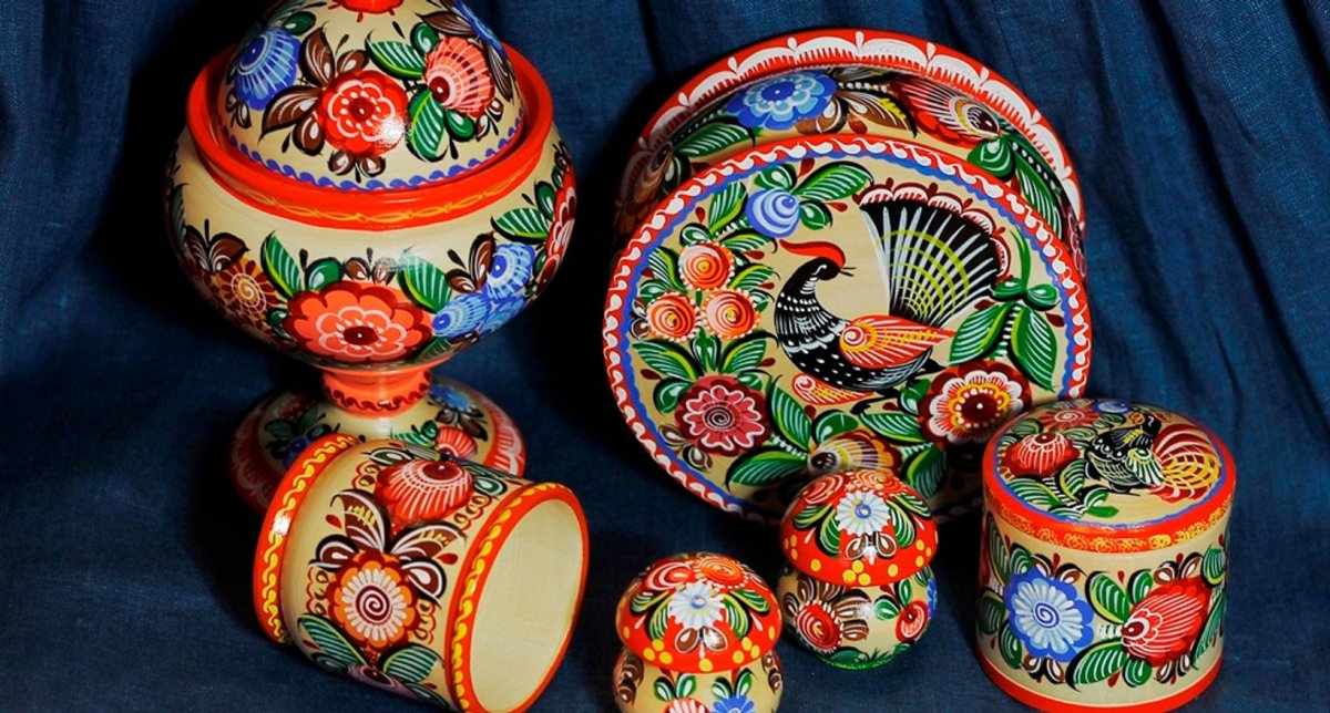 Фабрика Городецкая роспись