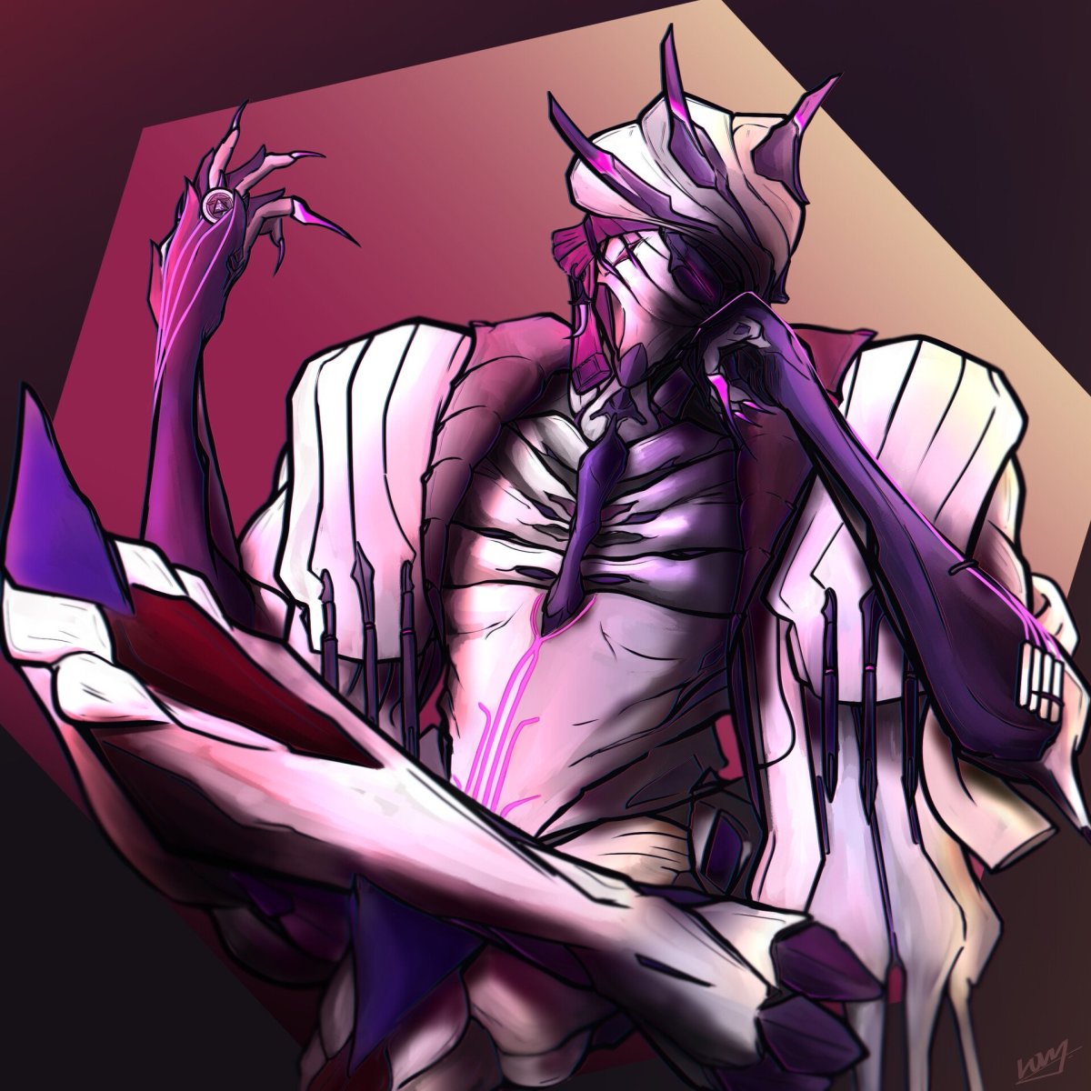 Warframe Sevagoth Art