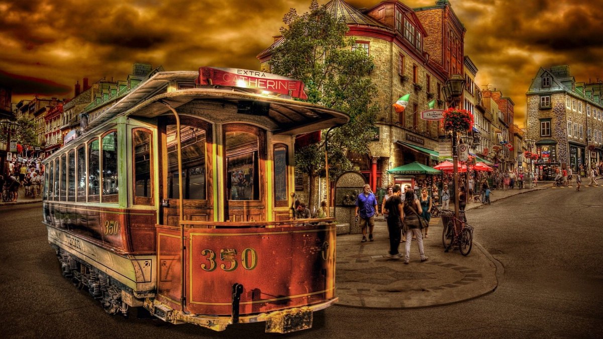 Старые красивые трамваи