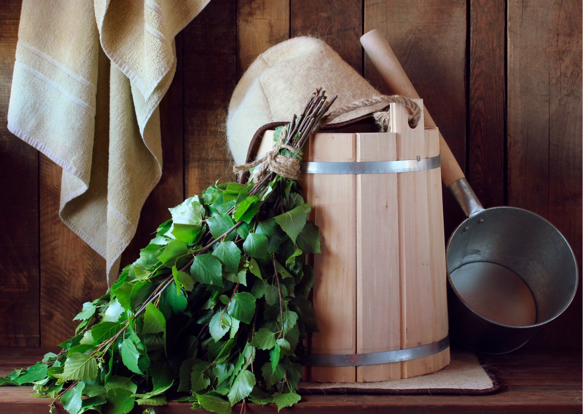 Ведро для веника в баню