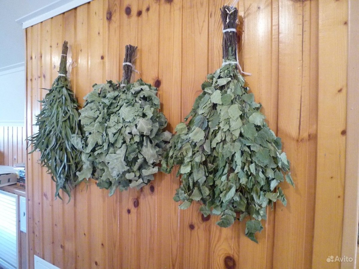 Банный веник в бане