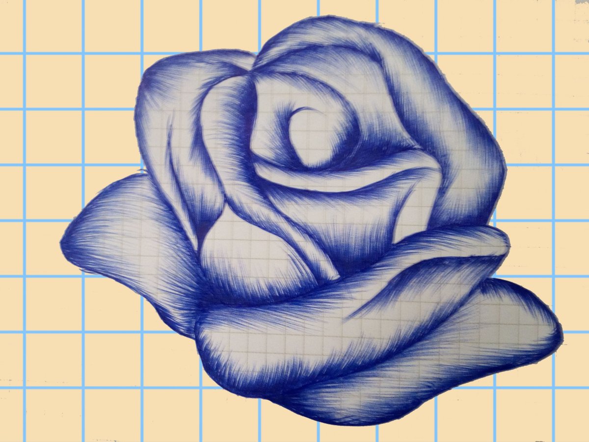 Самые легкие рисунки ручкой