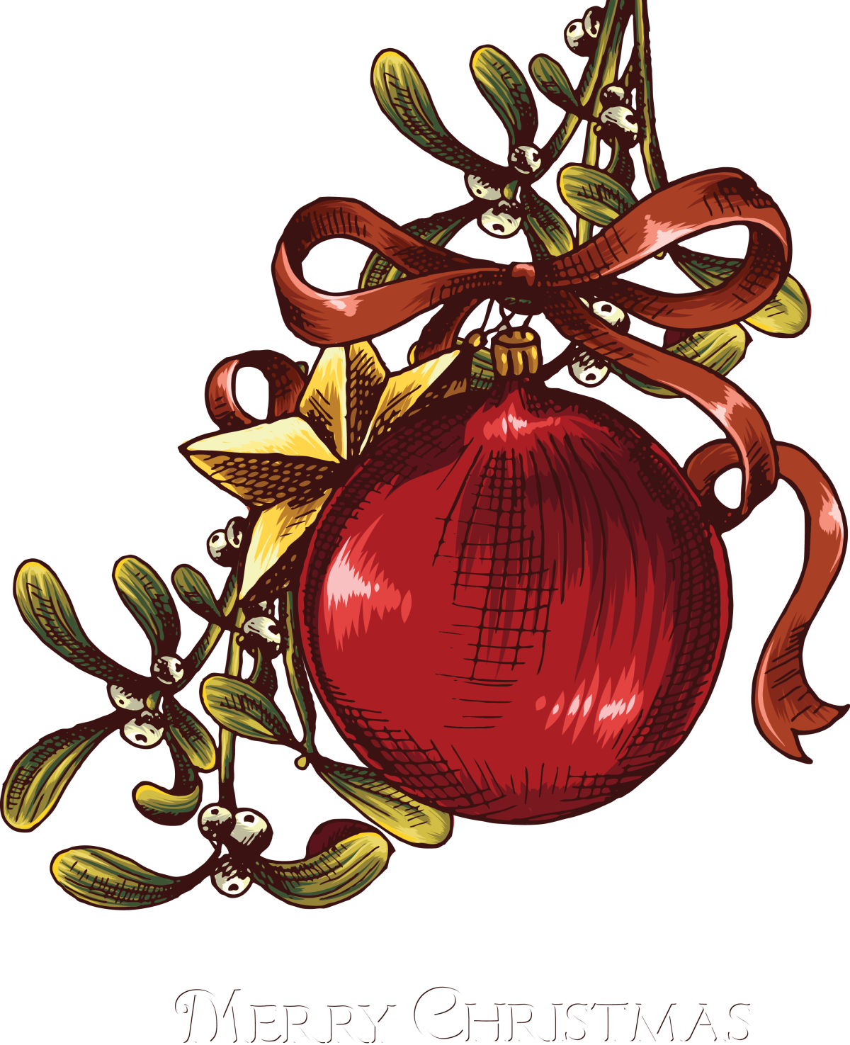 Новогодние игрушки вектор