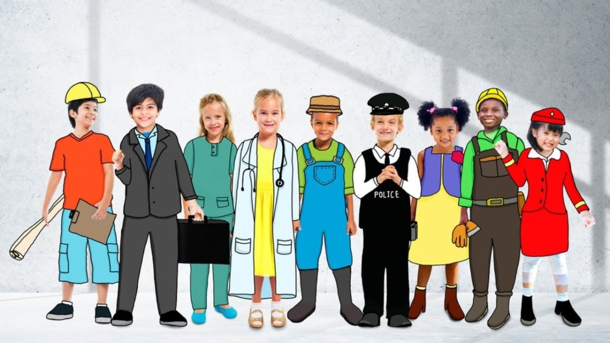 Разные профессии иллюстрация