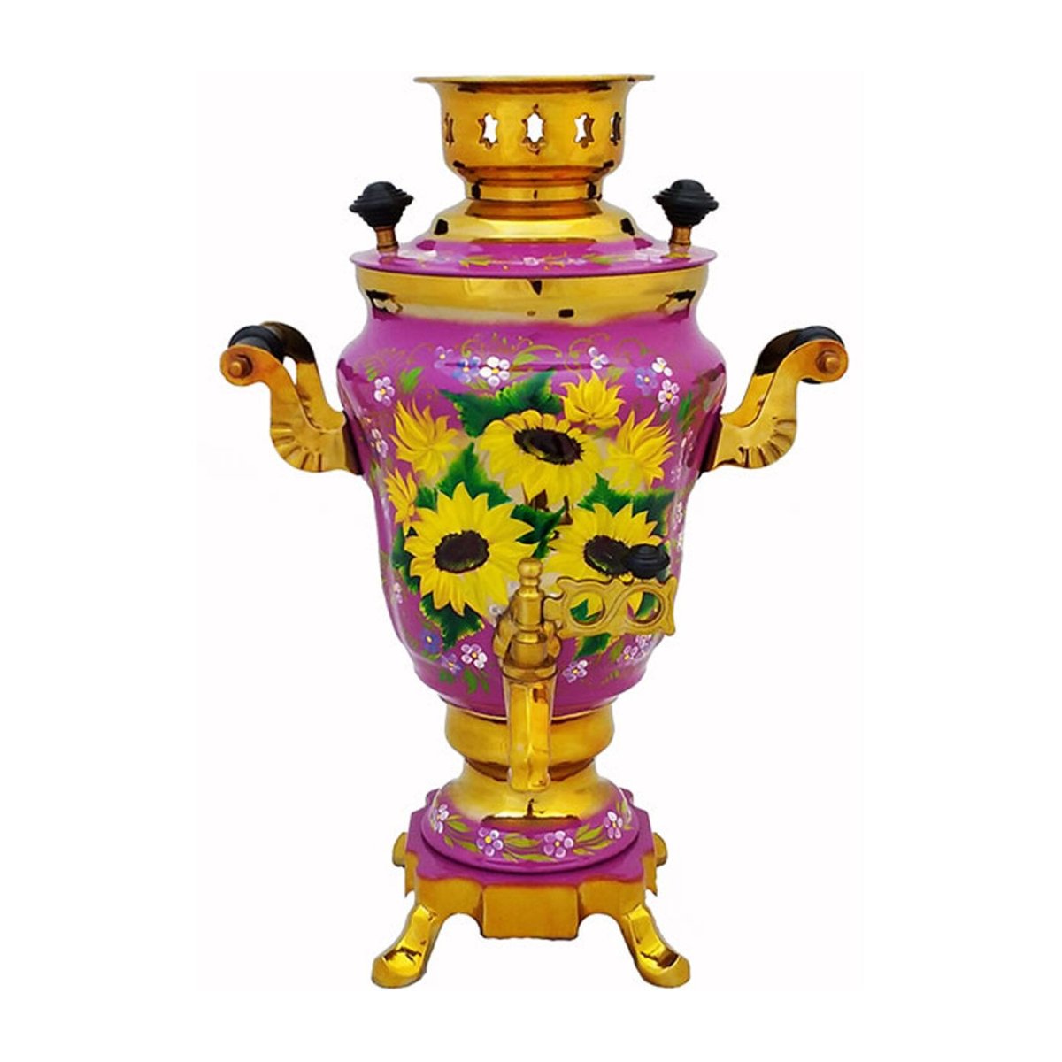 Самовар расписной Волжанин