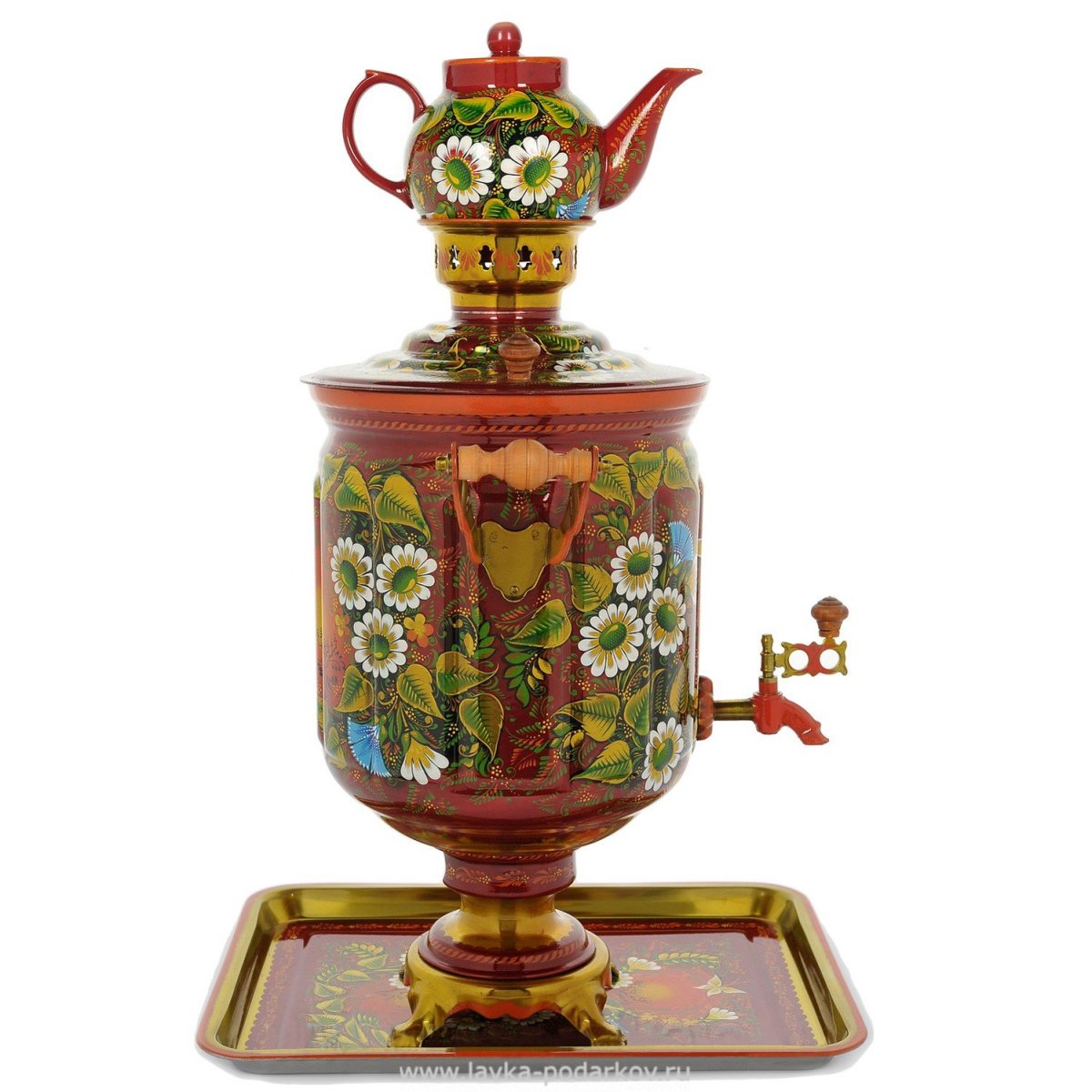 Расписные самовары с драгоценностями